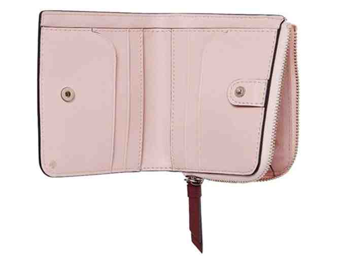 Kate Spade L-Zip Bifold Floral Pup Wallet