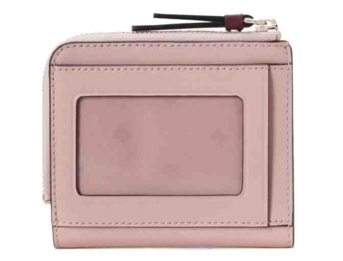 Kate Spade L-Zip Bifold Floral Pup Wallet