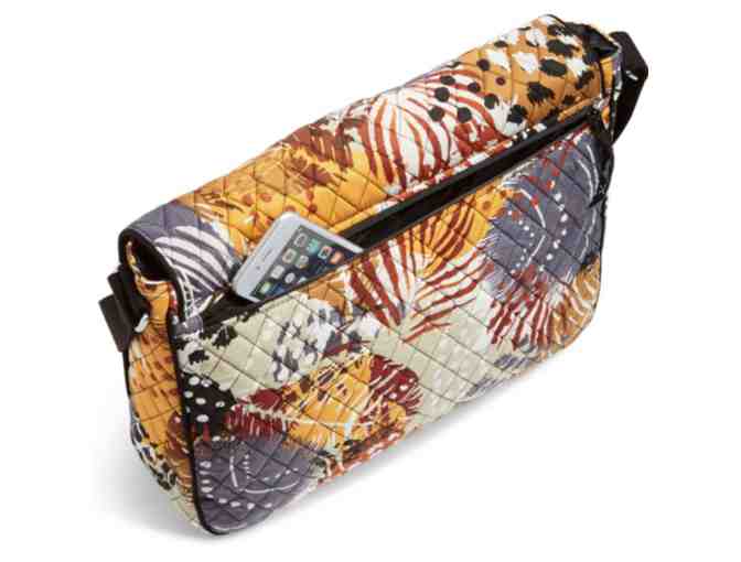 Vera Bradley Laptop Messenger in Painted Feathers