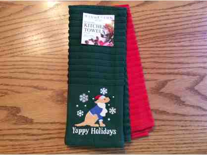 Holiday Dog Dish Towel Set