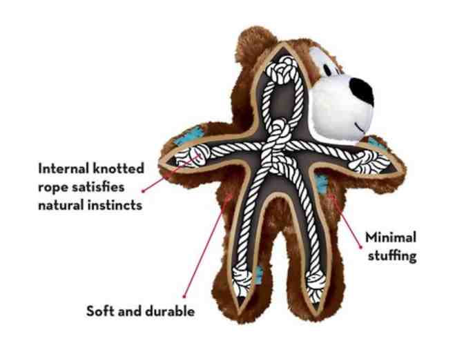 KONG Wild Knots Bear Dog Toy - small/medium