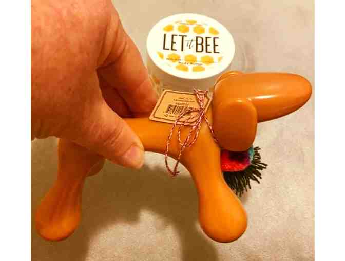 Let It Bee Body Butter with Yellow Dog Massager