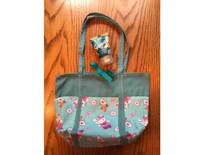 Handcrafted Tote bag and Hand Creme Set