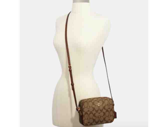 Coach Mini Camera Bag In Signature Canvas
