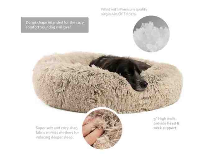Best Friends by Sheri The Original Calming Shag Fur Donut Cuddler Cat and Dog Bed