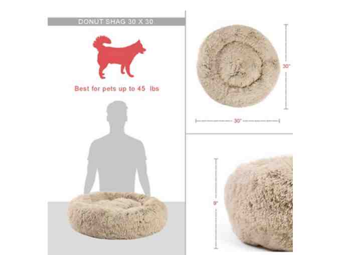 Best Friends by Sheri The Original Calming Shag Fur Donut Cuddler Cat and Dog Bed