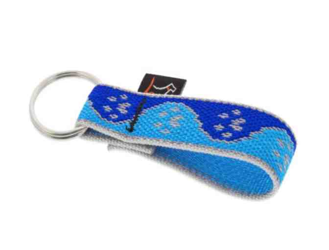 Lupine Pet Keychain - Reflective Keychain - Blue Paws - Photo 1