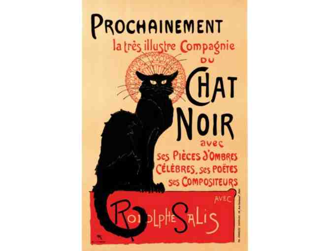 "Chat Noir" hand pulled lithograph - Photo 1