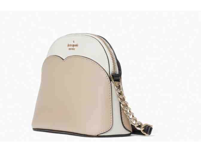 Kate Spade payton small dome crossbody in warm beige multi