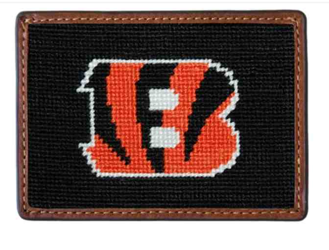 Smathers and Branson Bengals Needlepoint Card Wallet