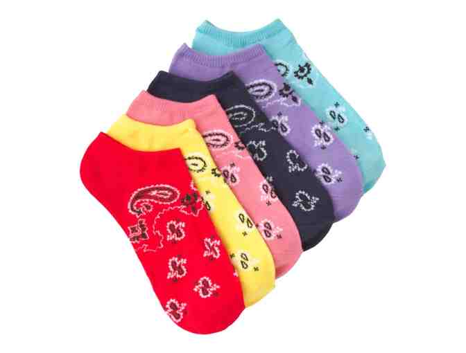 Bandana Ankle Socks 6 Pair - Photo 1
