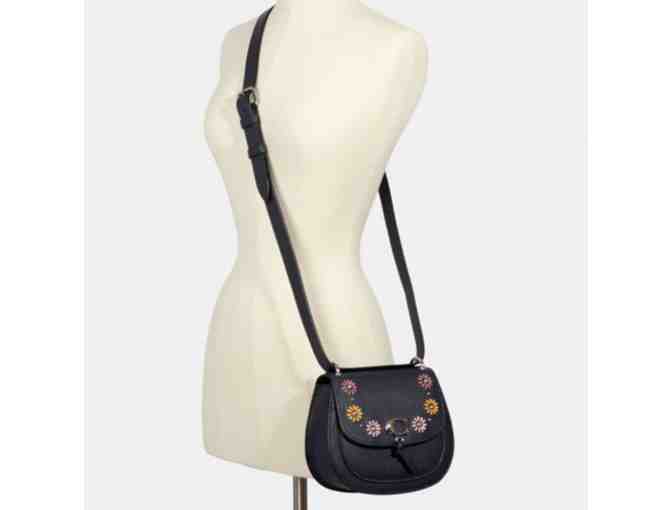 Coach Remi Saddle Bag With Whipstitch Daisy Applique - Photo 2