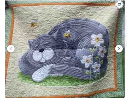 RAFFLE: Cat Nap Quilted Wall Hanging