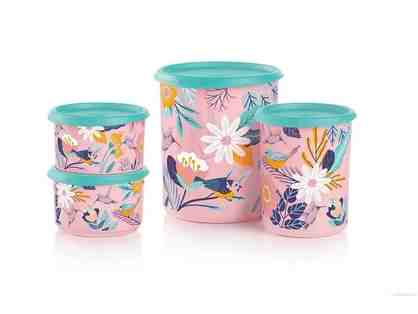 Tupperware Small Four Piece Canister Set