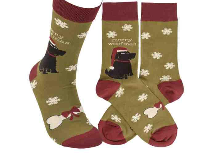 Merry Woofmas Crew Socks - Photo 1