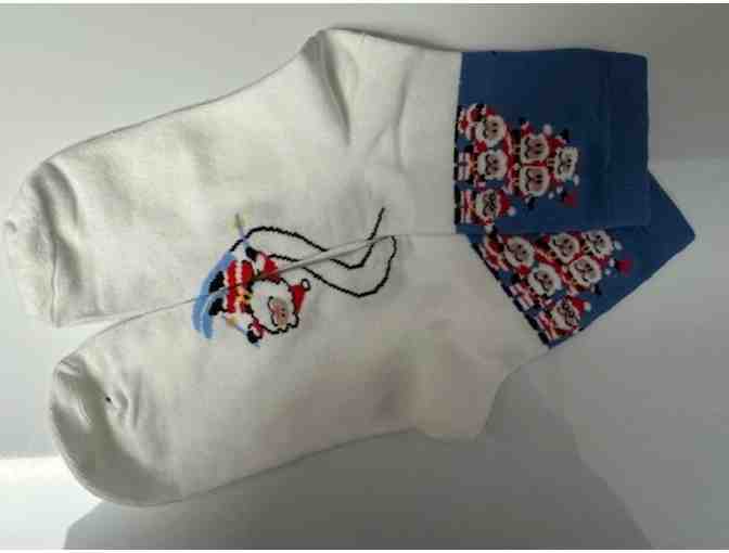 Holiday Socks - Skiing Santa - Photo 1