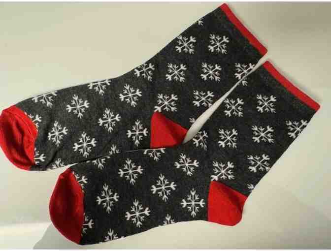 Holiday Socks - Snowflakes - Photo 1