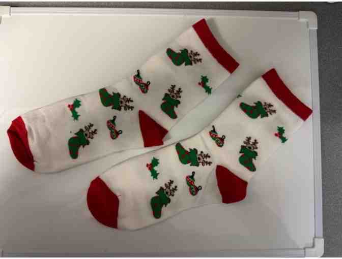 Holiday Socks - Stockings, Ornaments, Mistletoe - Photo 1