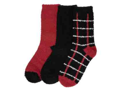 Cuddl Duds Fleece Crew Sock Gift Set Black