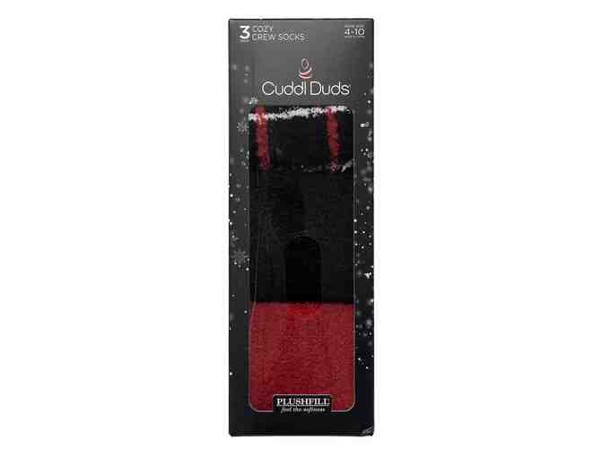 Cuddl Duds Fleece Crew Sock Gift Set Black - Photo 2