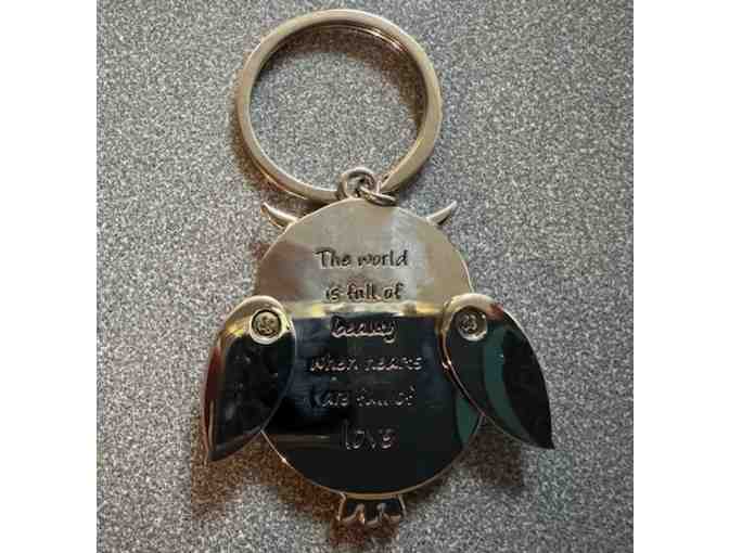 Wise in Love Owl Keychain