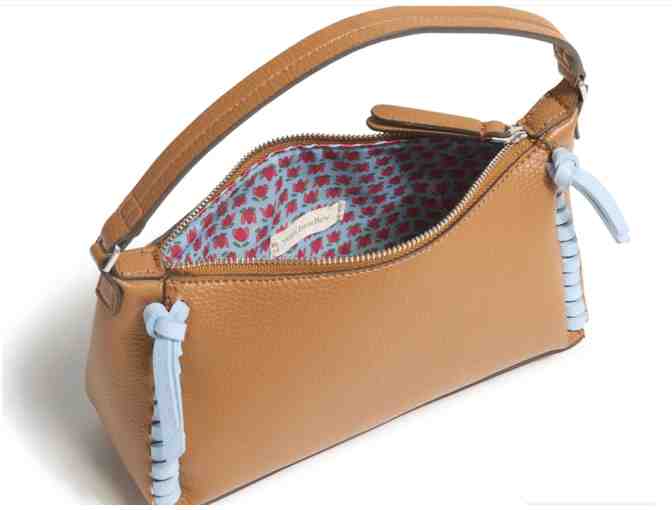 Vera Bradley Mini Slouchy Crossbody in Roasted Pecan and Cerulean