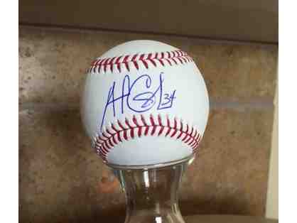 Padres Signed Baseball by pitcher Andrew Cashner