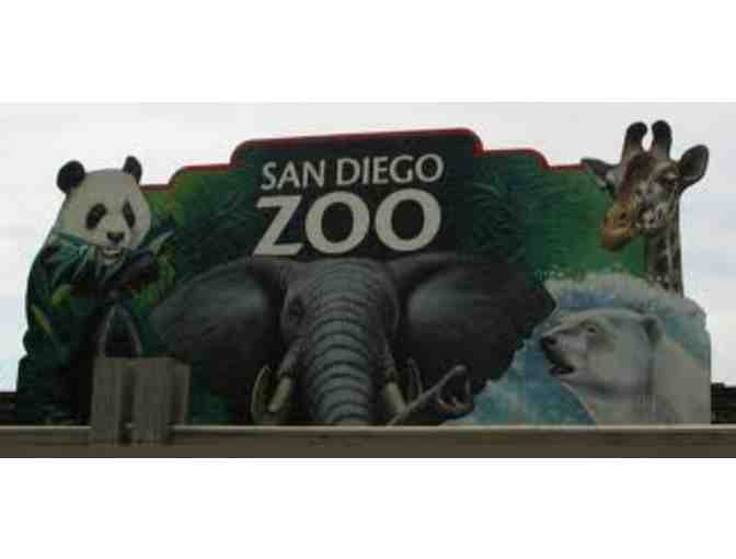 San Diego Zoo or Safari Park Family Four Pack of Tickets with Plush Animal