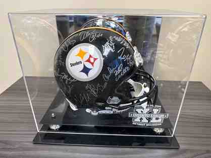 Steelers "One for the Thumb" Super Bowl 40 Signed Helmet (Authentic, Mint Condition)