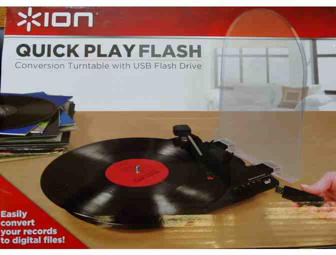 Convert your records! ION Audio Quick Play Conversion Turntable w/USB Flash Drive