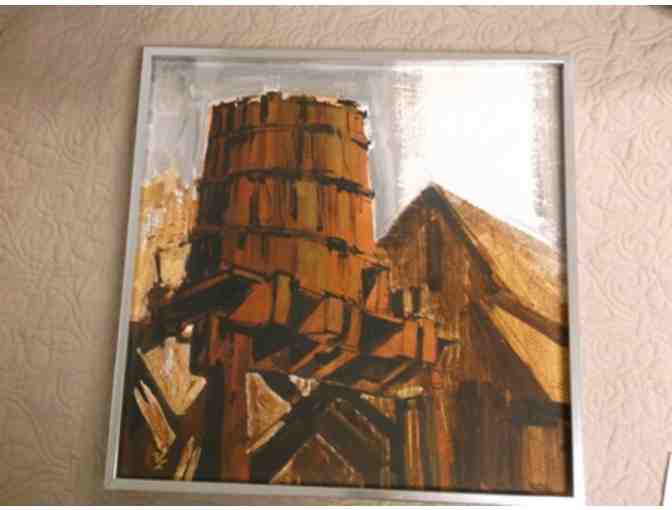 Original Oil Painting 'Southwest Water Tank'