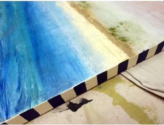 Beautiful Coastal Diptych Paintings by Mary Von Kurnatowski