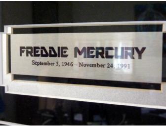 SIGNED Freddie Mercury Framed, Matted Print
