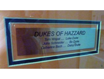 SIGNED 'Dukes of Hazzard' Cast Photo, Framed
