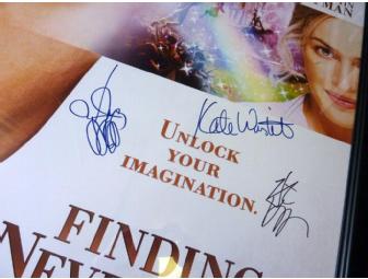 'Finding Neverland' Autographed Movie Poster Johnny Depp Kate Winslett