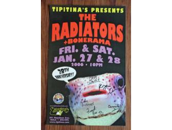 Radiators 1981 45rpm & SIGNED 28th Anniversary (2006) @ Tipitina's Poster