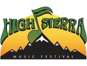 'TWO (2) Passes to the High Sierra Music Festival with Friends and Family Privileges