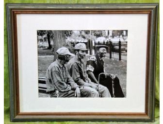 'Wicker Park Bench' Photo by Lindsey Meyers (Framed 23' x 18.5')