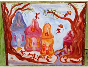 Mina Z. Lanzas Original Painting: 'Second Line at Tipitina's' (30'x24')