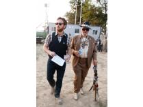 "Dan Auerbach & Dr. John at Bonnaroo" Photo by Erika Goldring, Signed by Dr. John & Dan