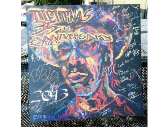 Tipitina's 35th Year Anniversary Poster SIGNED by BB King, Los Lobos, Keller Williams, Etc