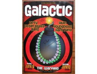 Galactic SIGNED Warfield San Francisco Poster | 2010
