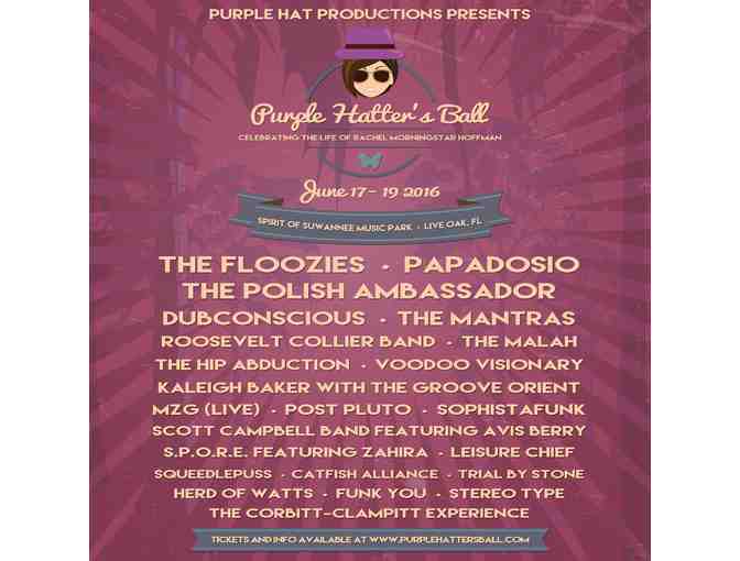 Two Tickets to  Purple Hatter's Ball in Live Oak, FL