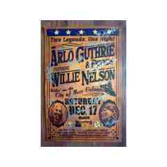 Sponsor: Arlo Guthrie & Willie Nelson SIGNED Tipitina's poster | 2005