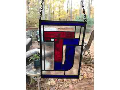 TJ Stained Glass Window Panel