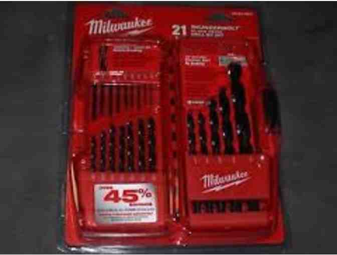 Milwaukee M18 Cordless 2-Tool Combo Kit & Drill Bit Sets