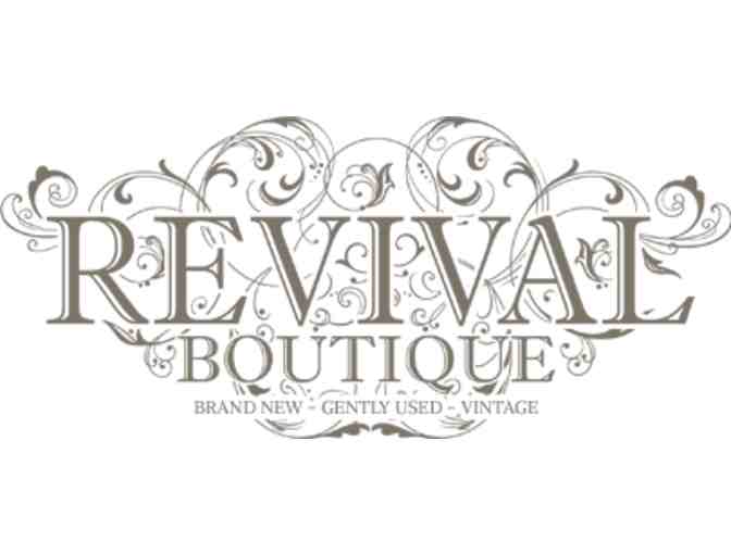 Stylish tote for the beach & a gift certificate to Revivals Boutique