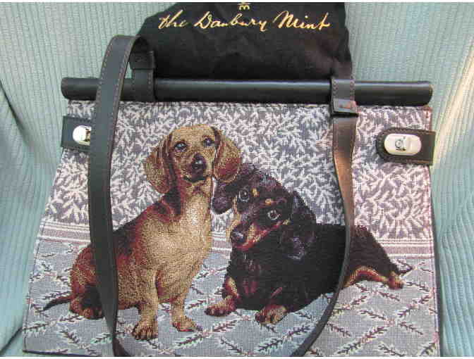 Dachshund Embroidered Handbag by The Danbury Mint