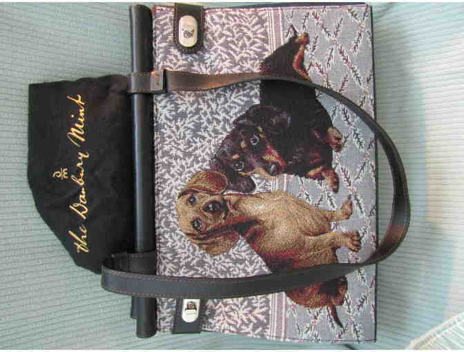 Dachshund Embroidered Handbag by The Danbury Mint