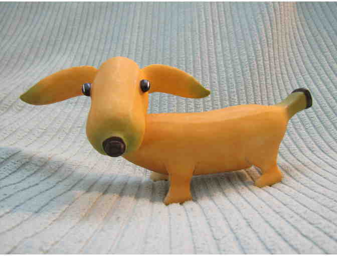 Banana Dachshund Statue